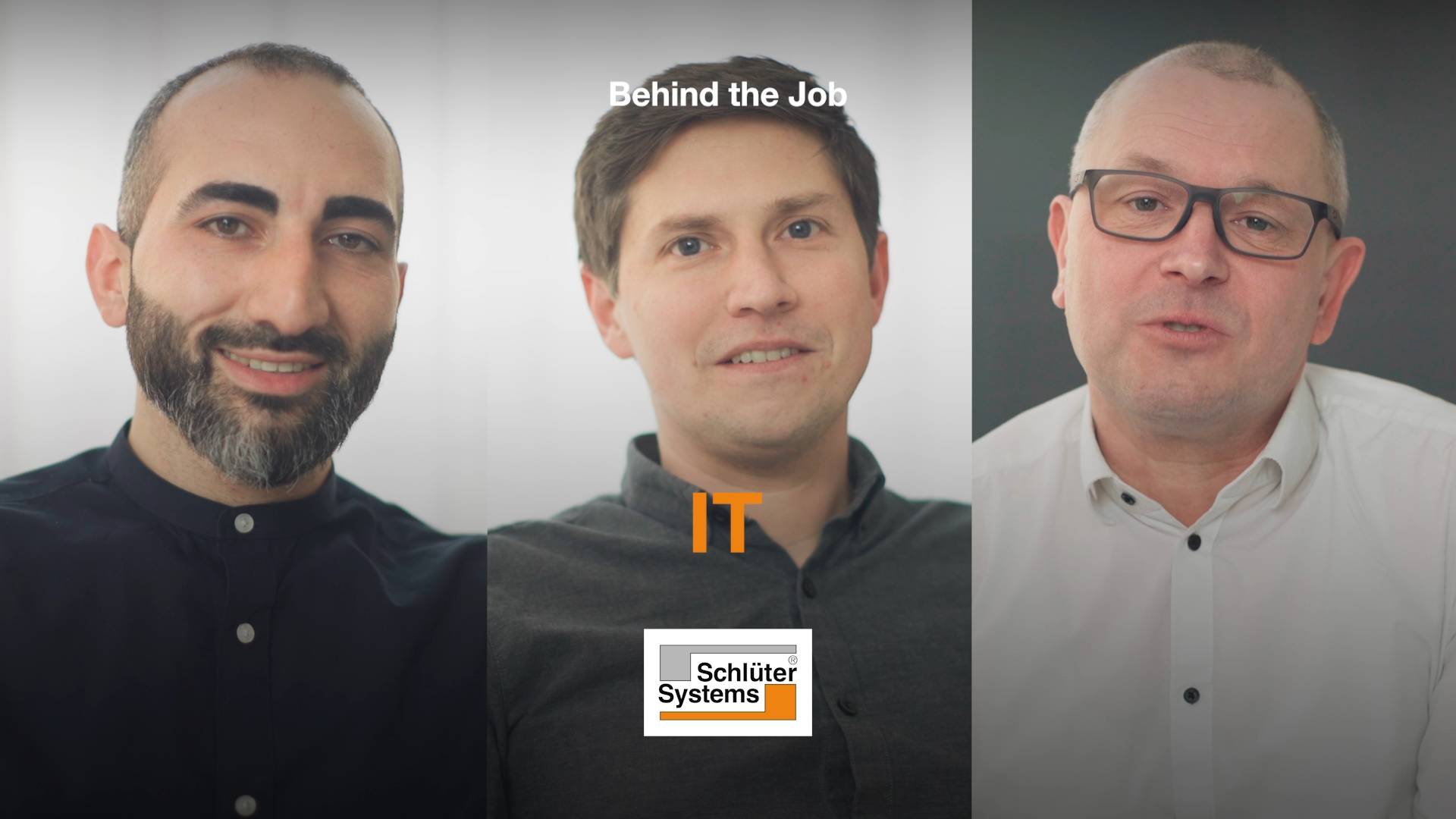 Behind the job: IT-Abteilung bei Schlüter-Systems mit Ismail, Jan und Rüdiger Vorschaubild